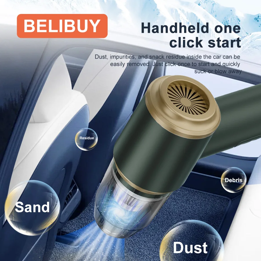 BELIBUY Wireless cleaner Cleaning machine home appliance car vacuum cleaner cordless vacuum cleaner Powerful cleaning function