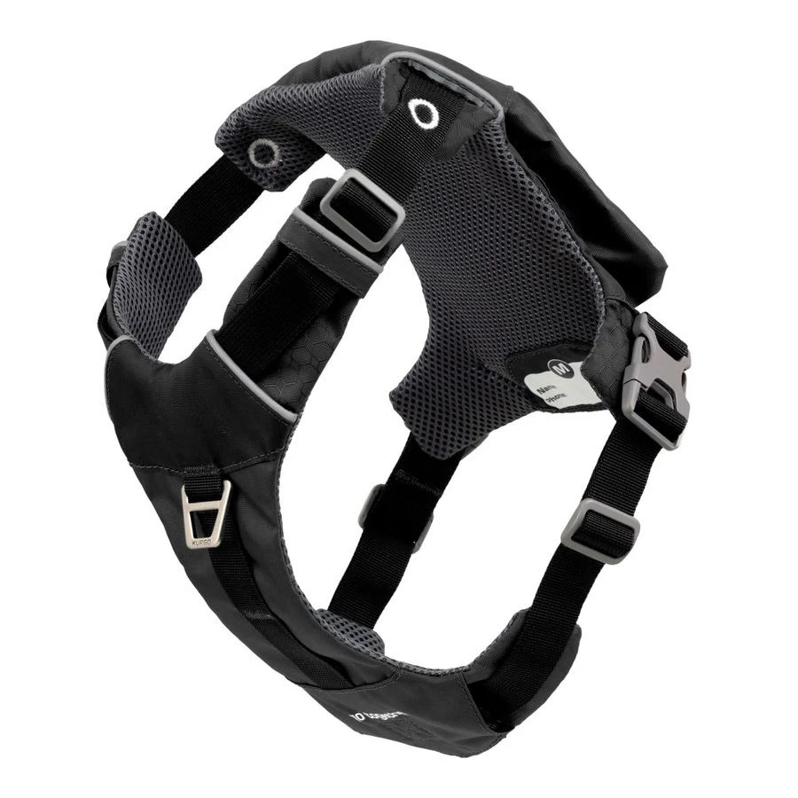 

Легкая и портативная шлейка Stash n Dash для путешествий с собакой, из ткани рипстоп, со светоотражающими элементами, складная, для бега, V-образный вырез