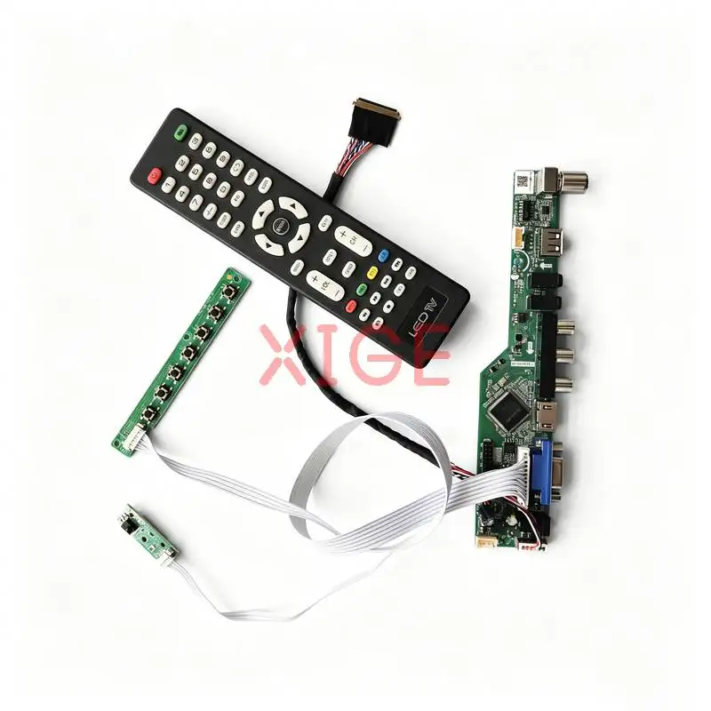 

For LTN140AT07 LTN140AT02 LTN140AT01 LTN140AT08 Drive Board Kit DIY 1366*768 LVDS-40 Pin Laptop Monitor 1366x768 USB+AV+VGA+HDMI