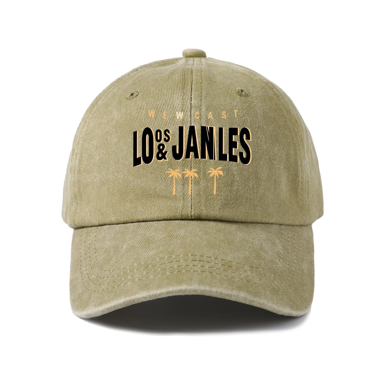 Retro Typography Graphic Graphic Baseball Cap, Vintage Washed Adjustable Unisex Dad Hat, Casual Gift