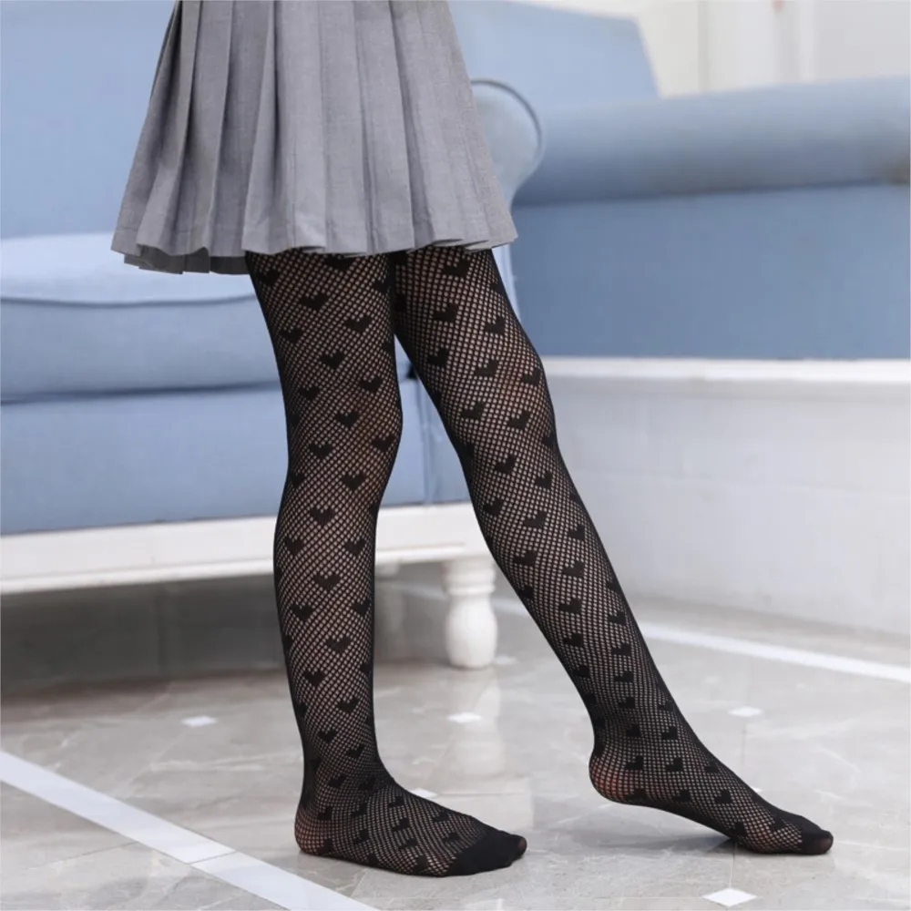 

Children's stockings baby tights thin section long summer mosquito net connected tights for girls pantyhose