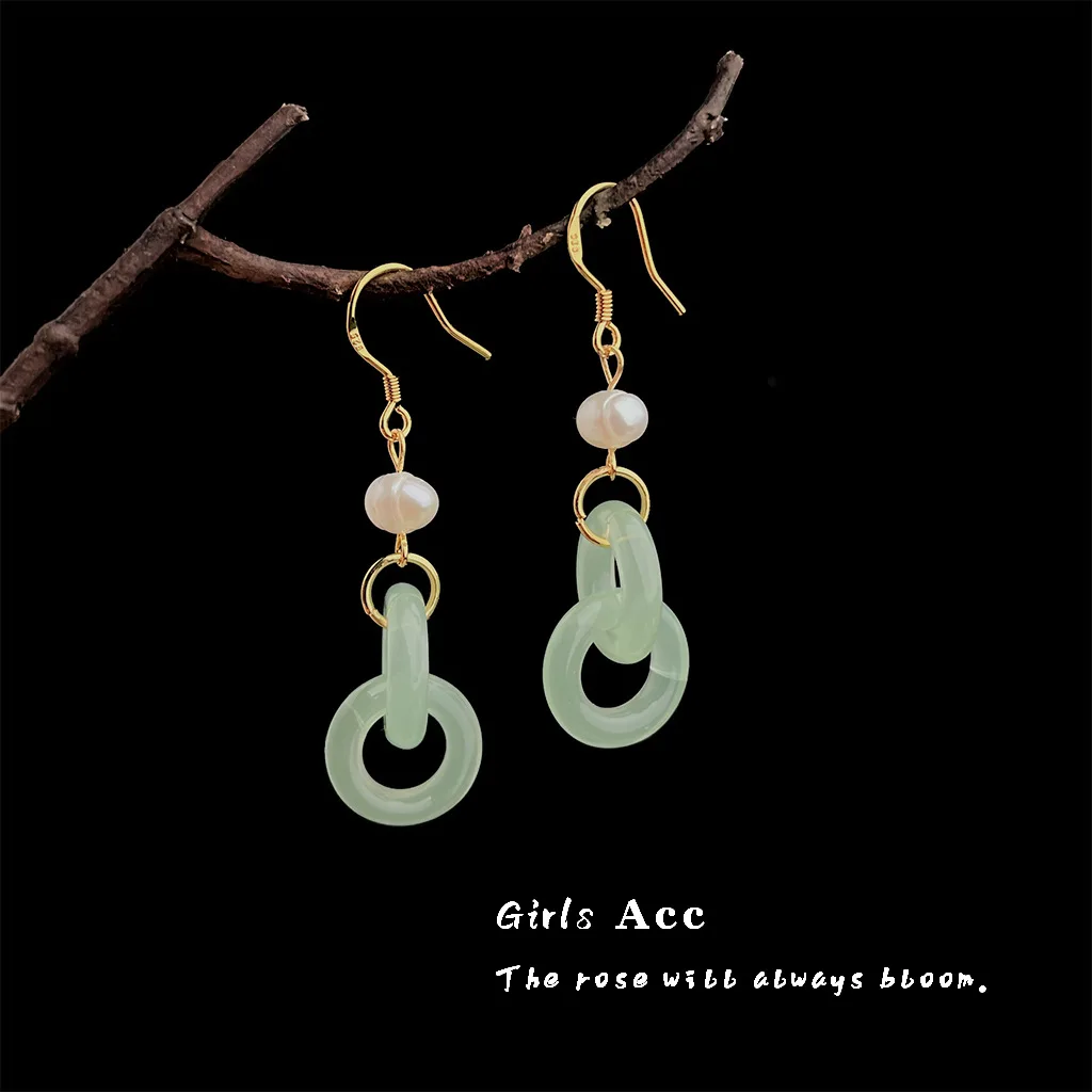 

New Chinese Style Vintage Pearl Earrings Wholesale Handcrafted Elegant Ear Drops Women Retro Fashion Jewelry Gifts High Quality