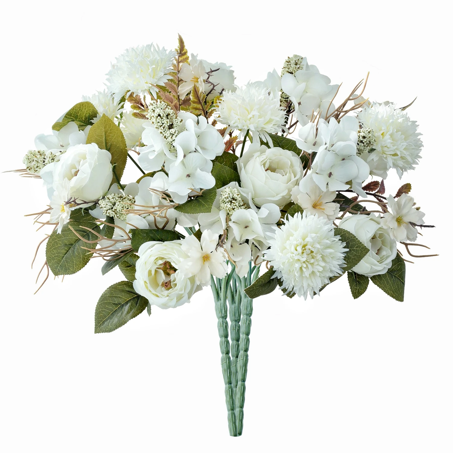 1PC Künstliche Rosen Blumen Dekoration Valentinstag Hochzeit Brautsträuße Garten Gefälschte Seide Pfingstrose Hortensie Vase Bord