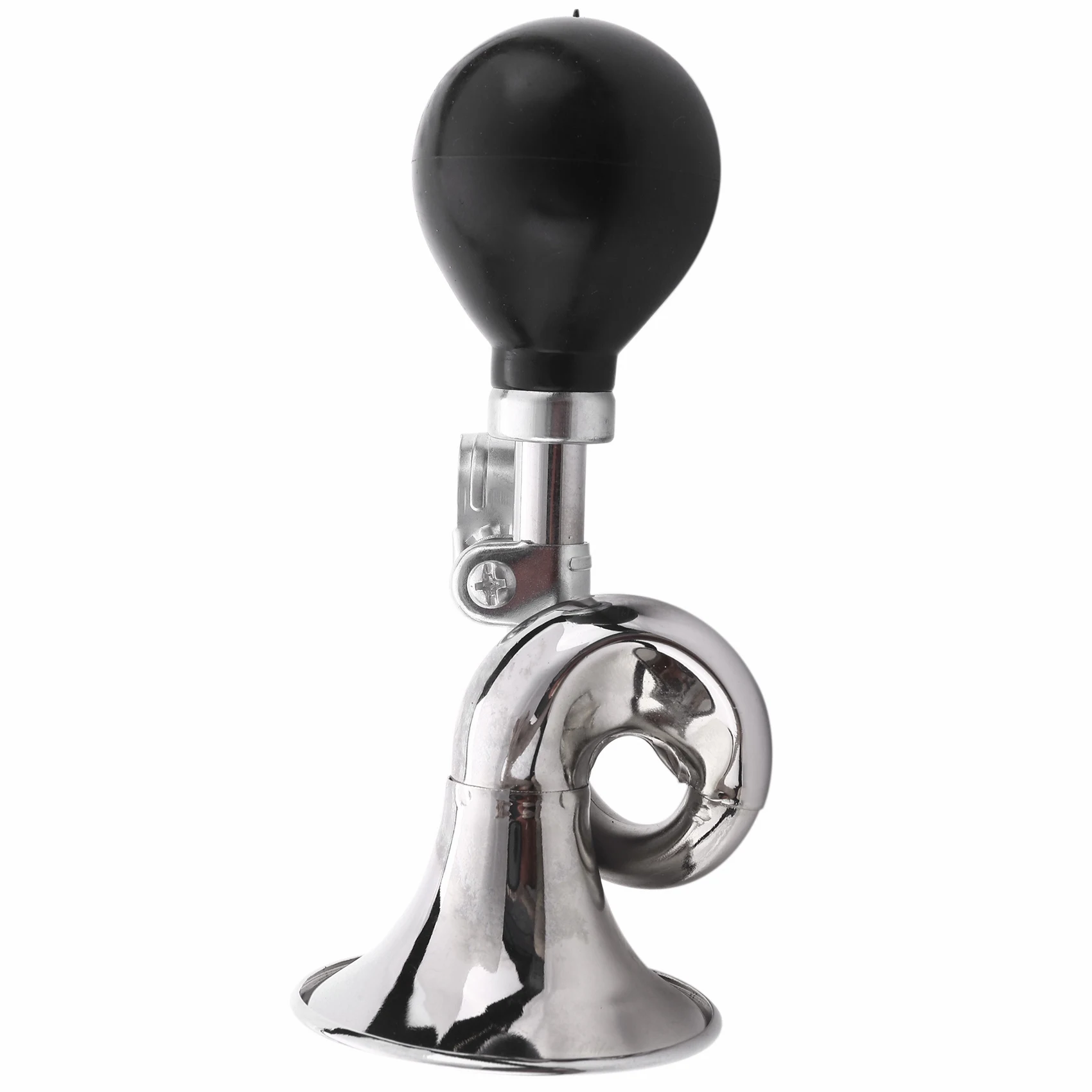 CYGJ-Non-Electronic Trumpet Loud Bicycle Cycle Bike Bell Vintage Retro Bugle Hooter Horn Silver - view 3