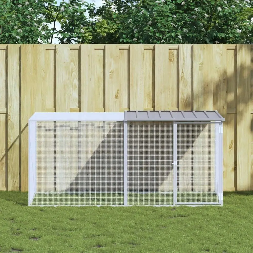 

GalvanizedSteel ChickenCage Lightgrey 80x39x35.4in