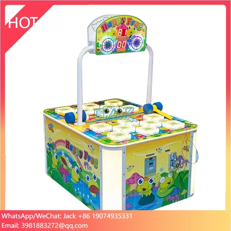 

Coin Operated Games Whack A Mole Hitting Frog Arcade Games Kid Game Machine Hit Frog Hammer