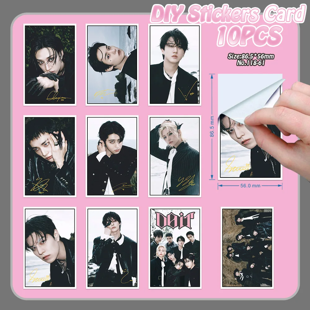SKZOO FELIX Fang Can HYUNJ Quadratische Kartenaufkleber STRAYKIDS DIY dekorative Goo-Kartenaufkleber Neues Album DO IT Surrounding Stars