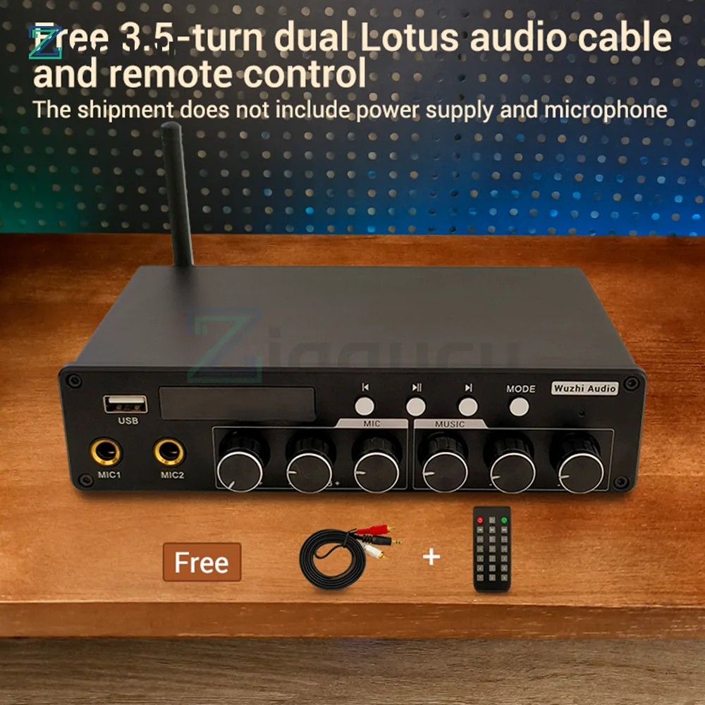 

TPA3116D2 Bluetooth Amplifier DC 12-24V 200W Digital Audio Power Amplifiers ZK-A1200 for Home Theater Theater Ktv