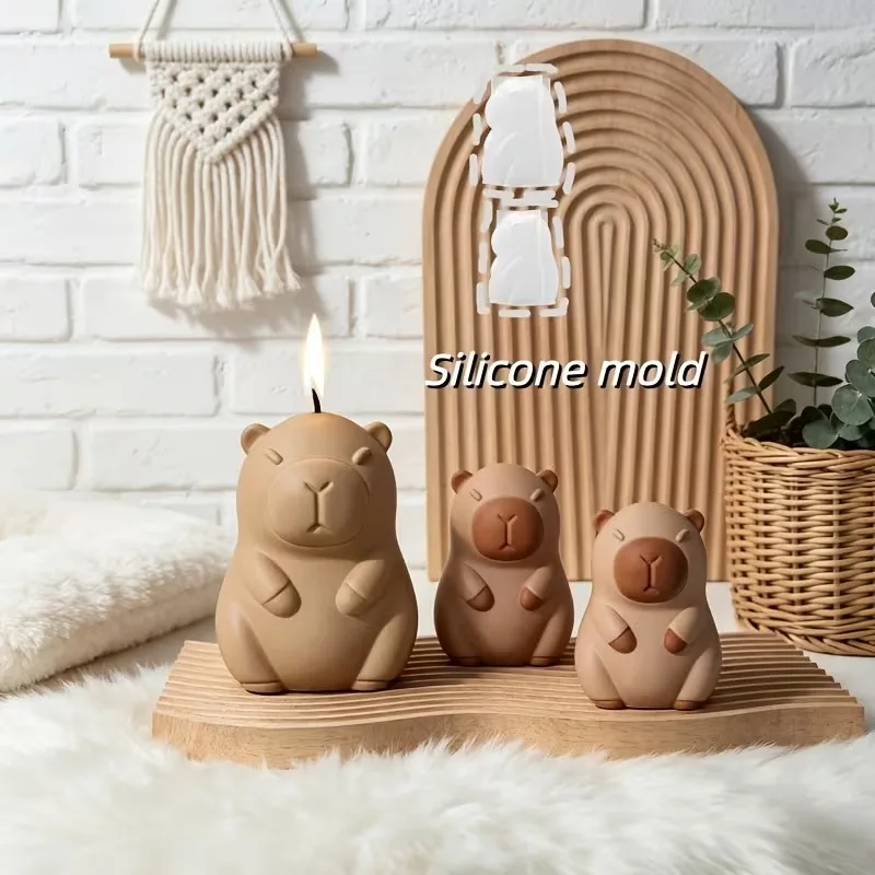 DIY Clay Mold with a Sense of Atmosphere, Capybara Silicone Mold, Available for Handmade DIY Aromatherapy Candles