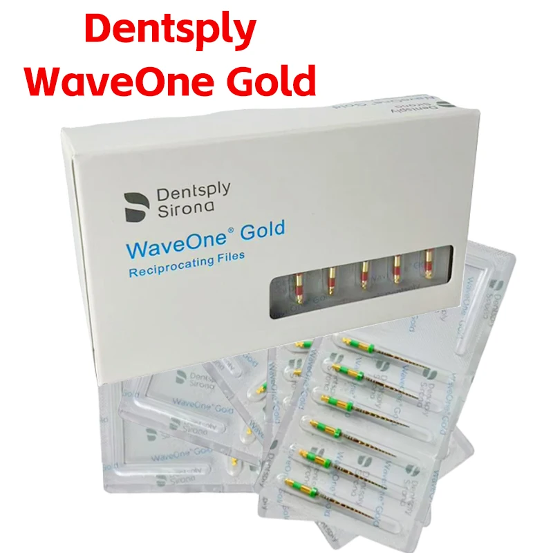 1pack/6pcs Waveone Gold FilesDental Endodontic Rotary Files Heat-Activated Nickel-Titanium Treatment Endodontic Dentistry Tools