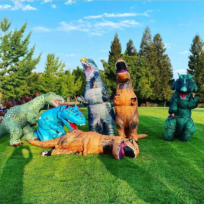 

Triceratops Cosplay Inflatable Costume Adult Dinosaur Costume Halloween Dinosaur Themed Party Ball Cosplay Costume