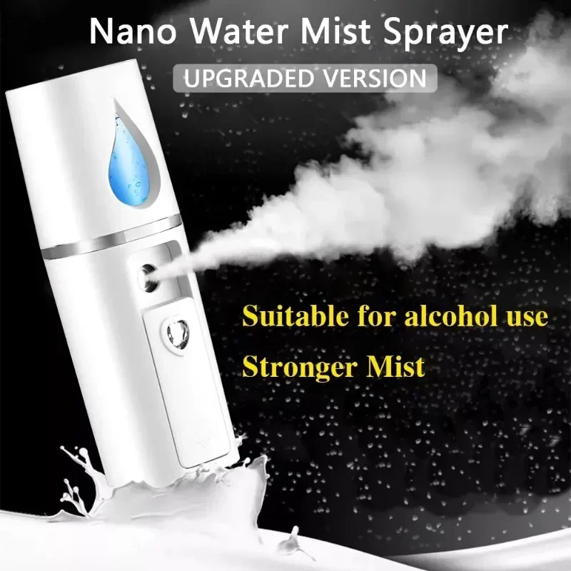 Mini Portable Humidifier Nano Mister Facial Steamer Device Beauty Spray Hydrating Apparatus Cold Spray Apparatus USB Skin Care