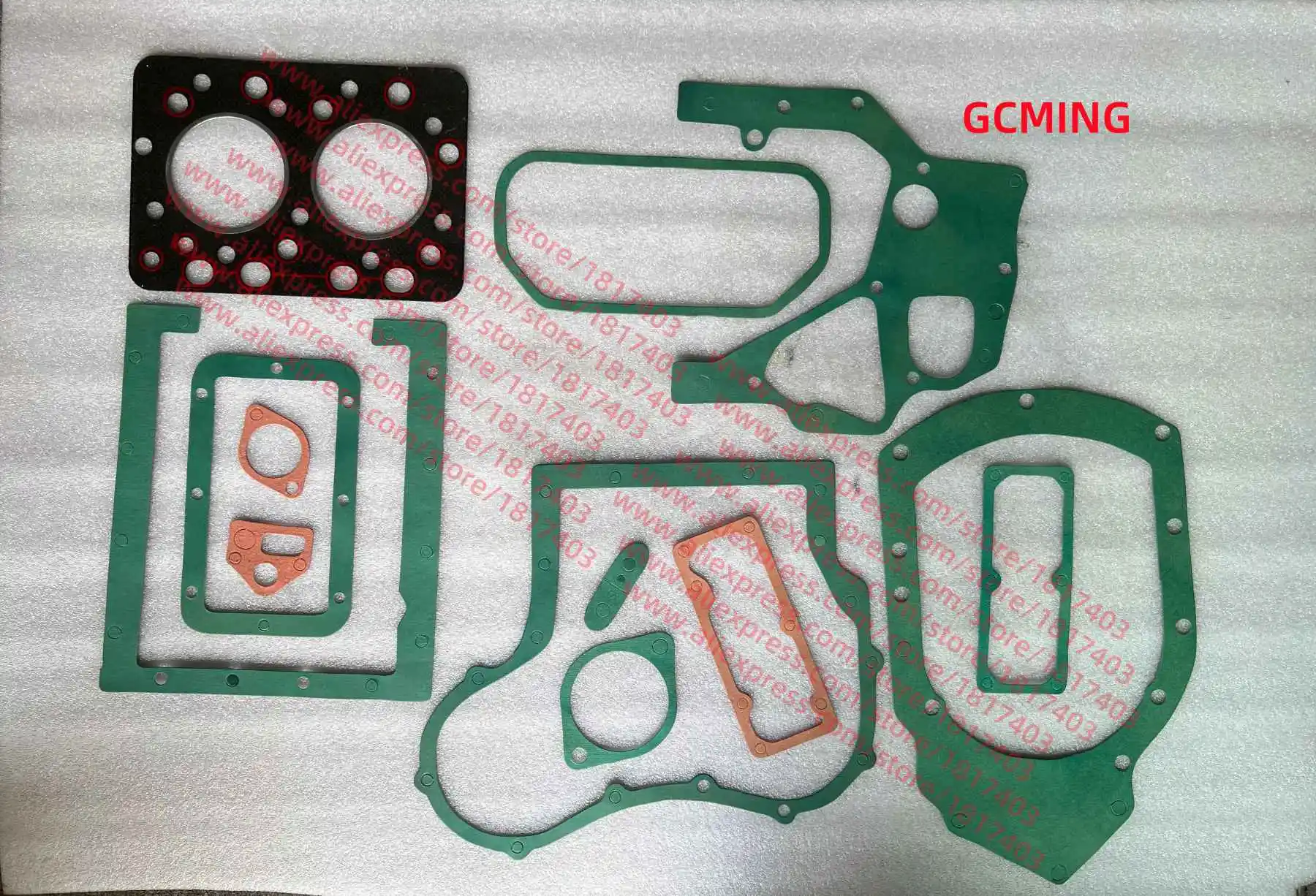مجموعة حشية كتلة المحرك ، طوقا رأس الأسطوانة ، هوبى شينيو بيسون SN250 SN254