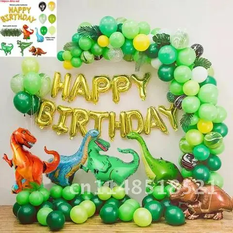 

Birthday Dinosaur Balloons Garland Arch Kit Party Decoration Dinosaur Themed Party Favor Boy Birthday Gift Deco