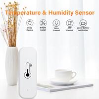 For Tuya Zigbee / Wifi Temperature Humidity Sensor Hygrometer App Indoor Life Alexa With Var Monitor Remote Works U2n1