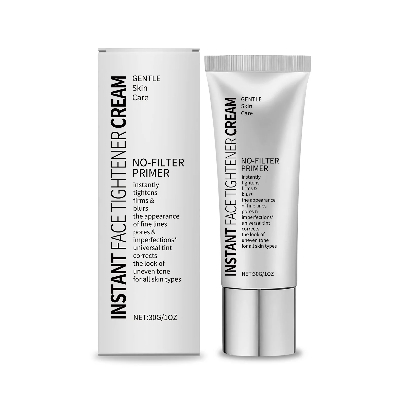 Face Primer Makeup Cosmetics Pore Cover Blemishes Smooth Skin Brightening Instant Face Tightener No-Filter Primer Makeup Base