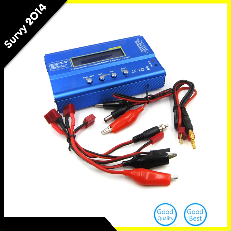 

Build-Power 80W iMAX B6 LCD Screen Digital RC Lipo NiMh Li-ion Ni-Cd RC Battery Balance Charger Digital Charger Discharger C1