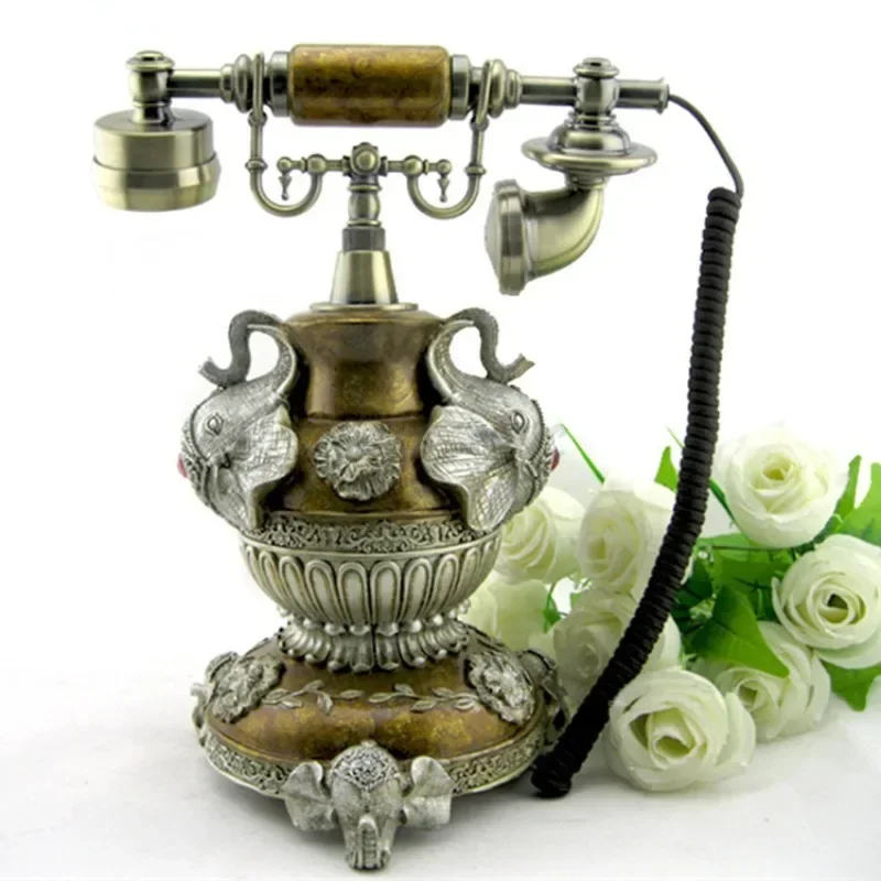 Retro Fashion European Style New Creativity High-end Caller ID Antique Telephone Landline Telephone Home Use