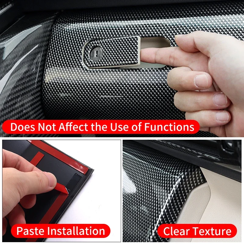 Dla Toyota Land Cruiser LC300 J300 2021-2025 Schowek dla pasażera, Pokrywa schowka, Akcesoria do modernizacji wnętrza, Materiał ABS