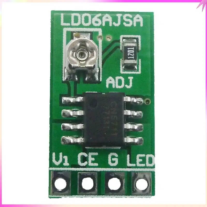 

B68C 1PCS DC 3.3V 3.7V 5V LED Driver 30-1500MA Constant Current Adjustable Module PWM Control Board For USB LED Flashlight