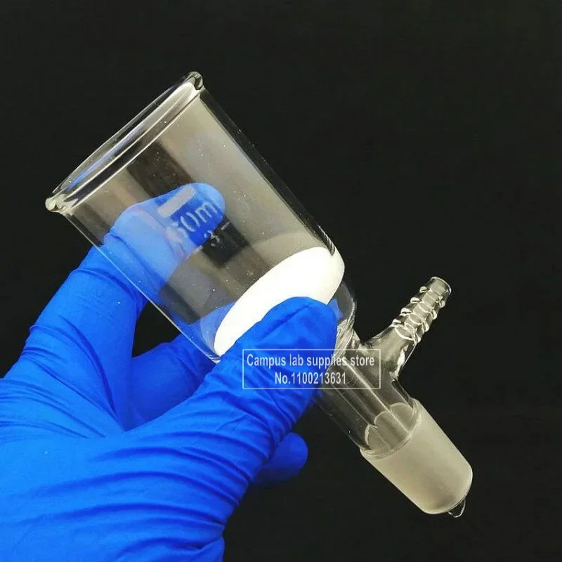 1Piece 30ml To 1000ml Glass Sand Core G3 Filter Funnel with 19#/24# Standard Joint Laboratory Filter Parts