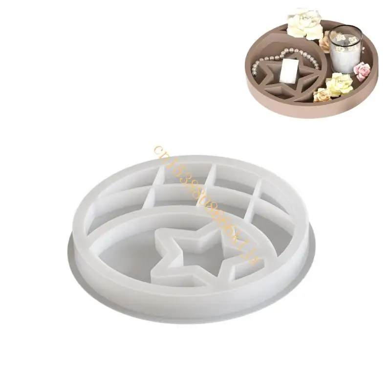 

Multipurpose Flexible Silicone Mould for Crafting Round and Stylish Trays 066C