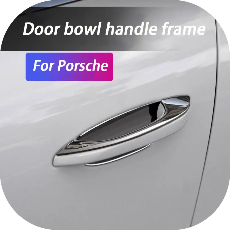 

For Porsche Cayenne 2018-2024 Macan 2014-2024 Car Sticker Accessories Car Exterior Modification Door Handle Cover Sticker Trim