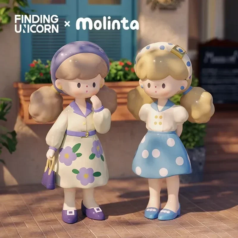 

FINDING UNICORN Molinta Ретро серия для девочек, слепая коробка, игрушки, каваи, аниме, экшн-фигурка, сюрприз, тайнаялка, куклы, подарок для девочек