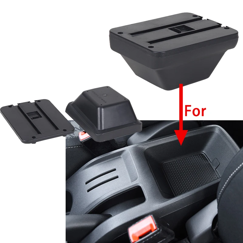 For MG ZS Armrest box For MG ZS Car Armrest Central storage Box Interior Retrofit with USB and Type-C Car Interior Accessories