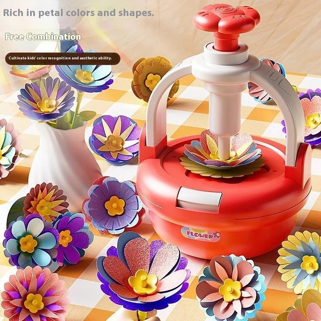 Buquê de artesanato kits buquês de flores brinquedos diy kits de artesanato brinquedos para crianças artesanal flores mercado brinquedo para crianças pai-filho brinquedo