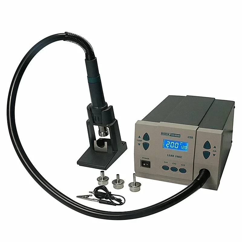 NewNew in stock Original 1000W 220V QUICK 861DW Heat  Lead Free Hot air Soldering Station Microcomputer Temperature Rework Stati