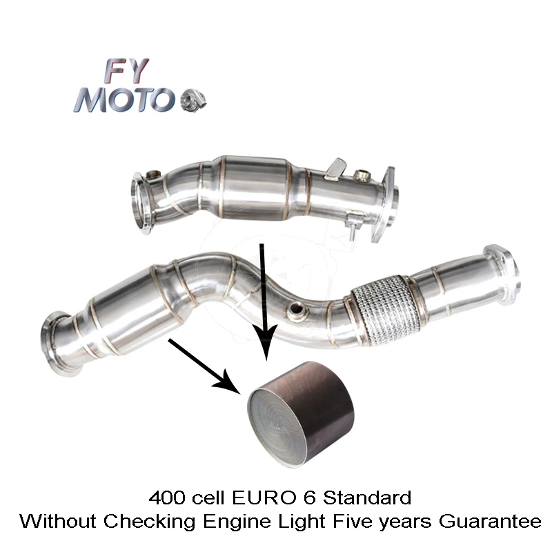 Catted Downpipe For S58 For G80/82  With Flexpipe EURO 6 Standard Without Checking Engine Light Five Years Guarantee 2020+