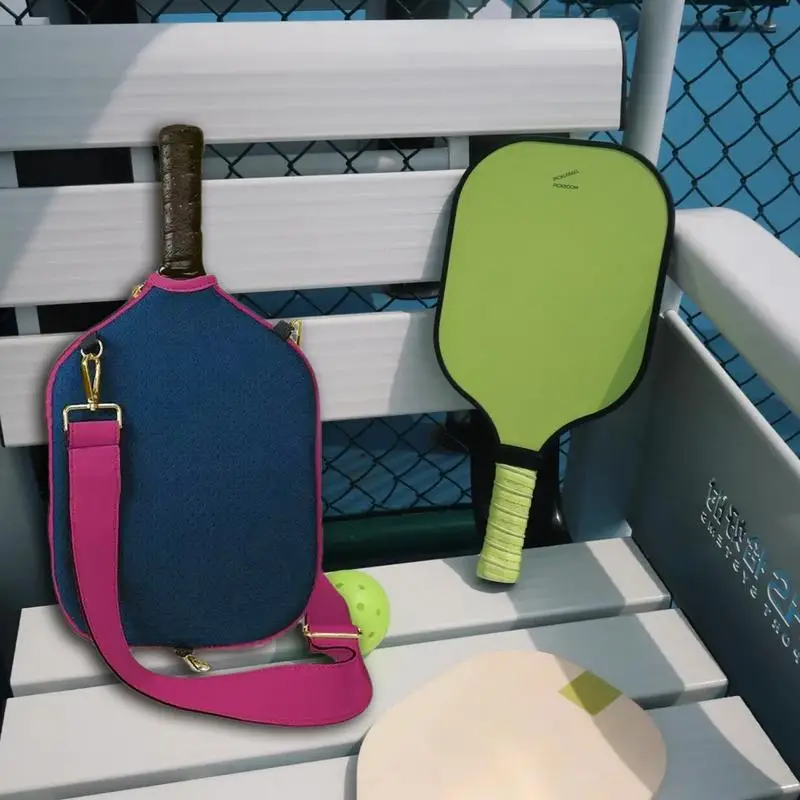 Pickle ball Rackets Shoulder Bag Men Women Sports Pickle ball Paddle Bag Waterproof Paddle Tote Bag Sturdy Racket Shoulder Bag