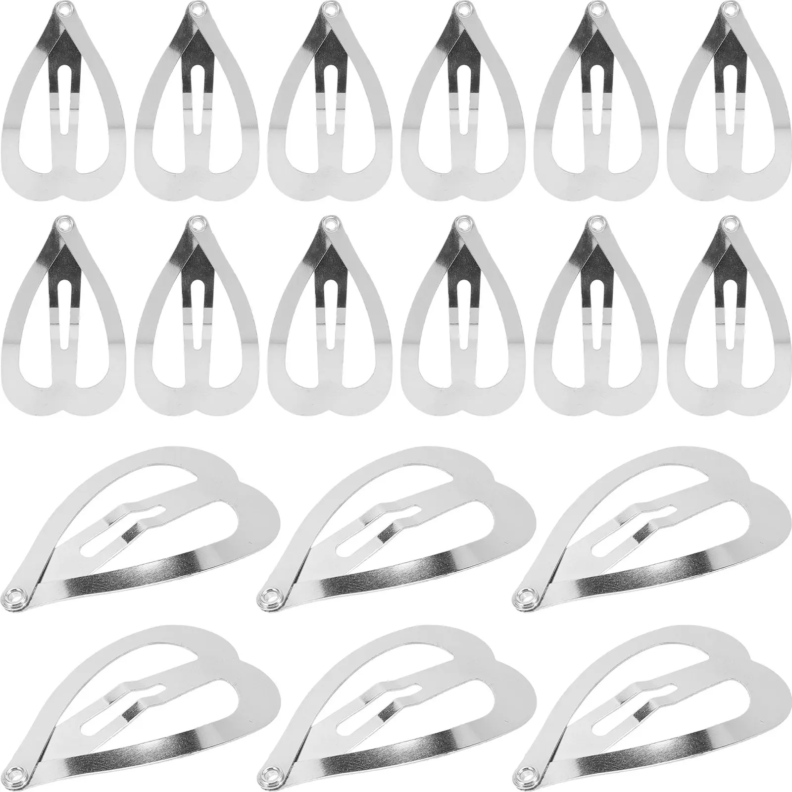 

100Pcs Heart Hair Clips Elegant Minimalist Hairpin for Women Daily Styling Wedding Hair Accessories Heart Barrettes