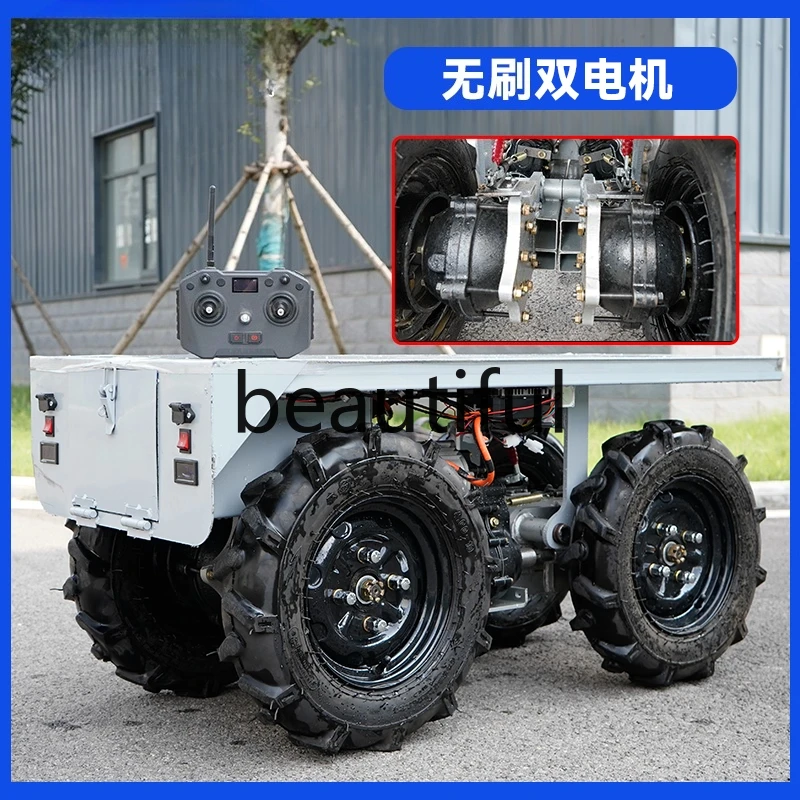 

Mountain all-terrain remote control truck 4x4 wheeled chassis climbing agricultural truck