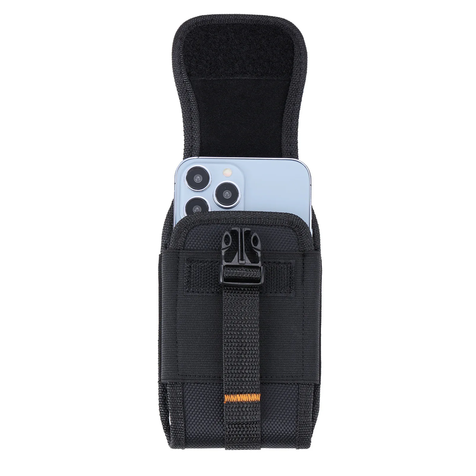 Cell Phone Waist Bag Men can Wear Belt ​Cell Phone Large Capacity Storage Bag Black