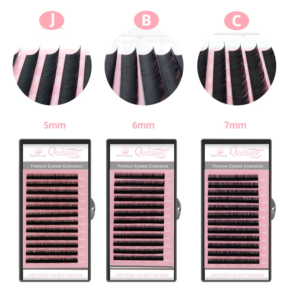 Qeelasee Bottom Volume Lashes Untere Wimpern Unterwimpernverlängerungen 5/6/7mm Kurze Wimpern Augenbrauen-Wimpern Make-up Maquillaje Cilios – Detail 3