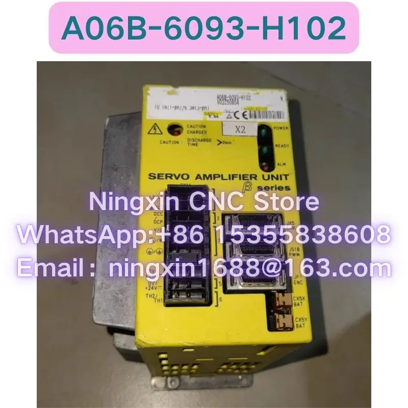 Second-hand A06B-6093-H102 servo drive Functional test OK Fast delivery