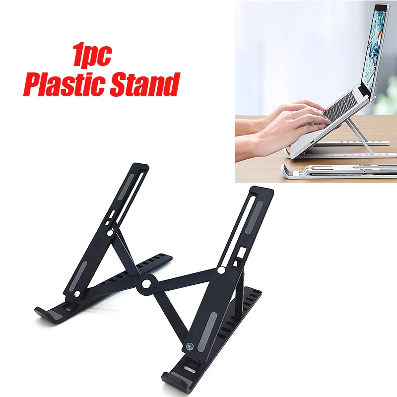 Universal Laptop Plastic Stand Adjustable Notebook Holder For Non-slip Foldable Cooling Base Bracket For Laptop/Tablet/phone