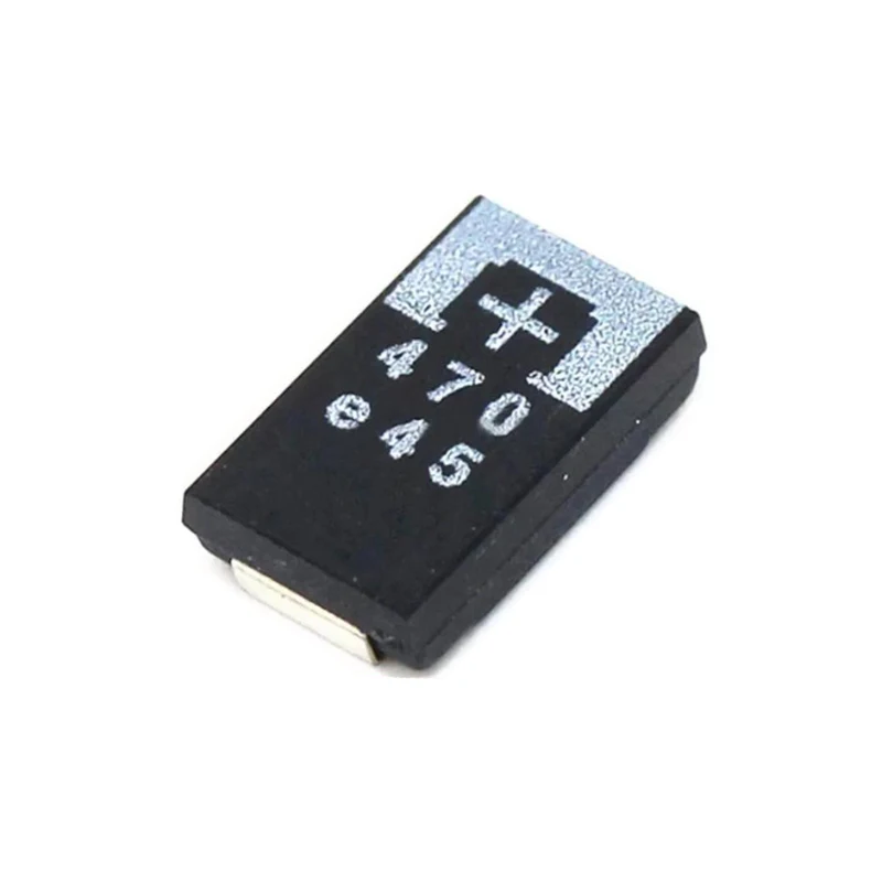 5PCS 2R5TPE470M9  NEW  2.5V 470uF D-type thin chip 7343 polymer tantalum capacitor