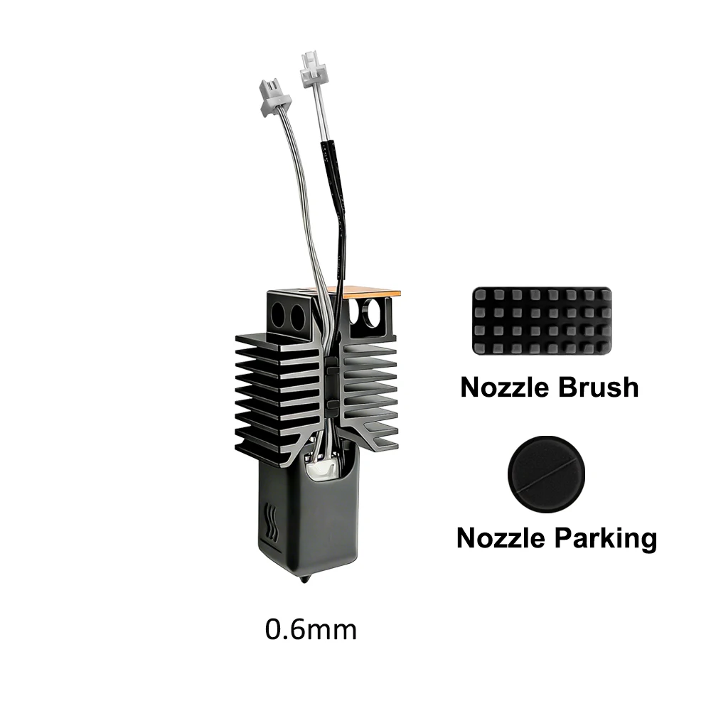 Produktbild von Hotend-Kit Für Snapmaker U1 – 0,4mm Gehärtete Düse, 24V 48W Keramikheizung, Inkl. Kühlkörper & Silikonabdeckung – Schneller Wechsel