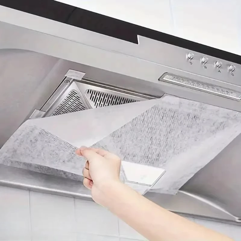 Picture 3: Heavy-Duty Range Hood Filters - Oil-Absorbing Mesh Covers for Kitchen Ventilation, Easy Install