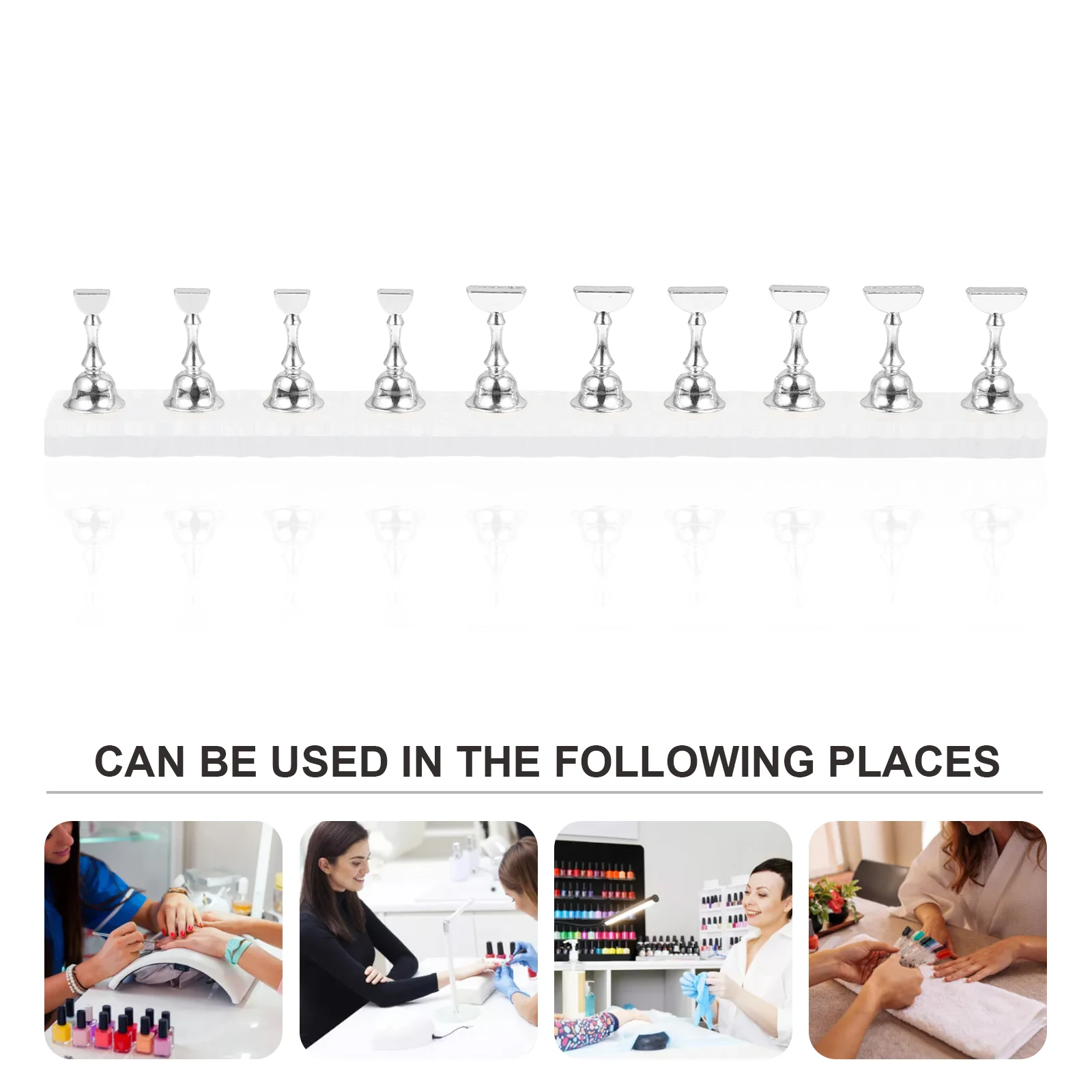 

1Set Nail Art Base Creative Manicure Practice Stand Stable Comfortable Nail Display Holder Decorative Durable Quality