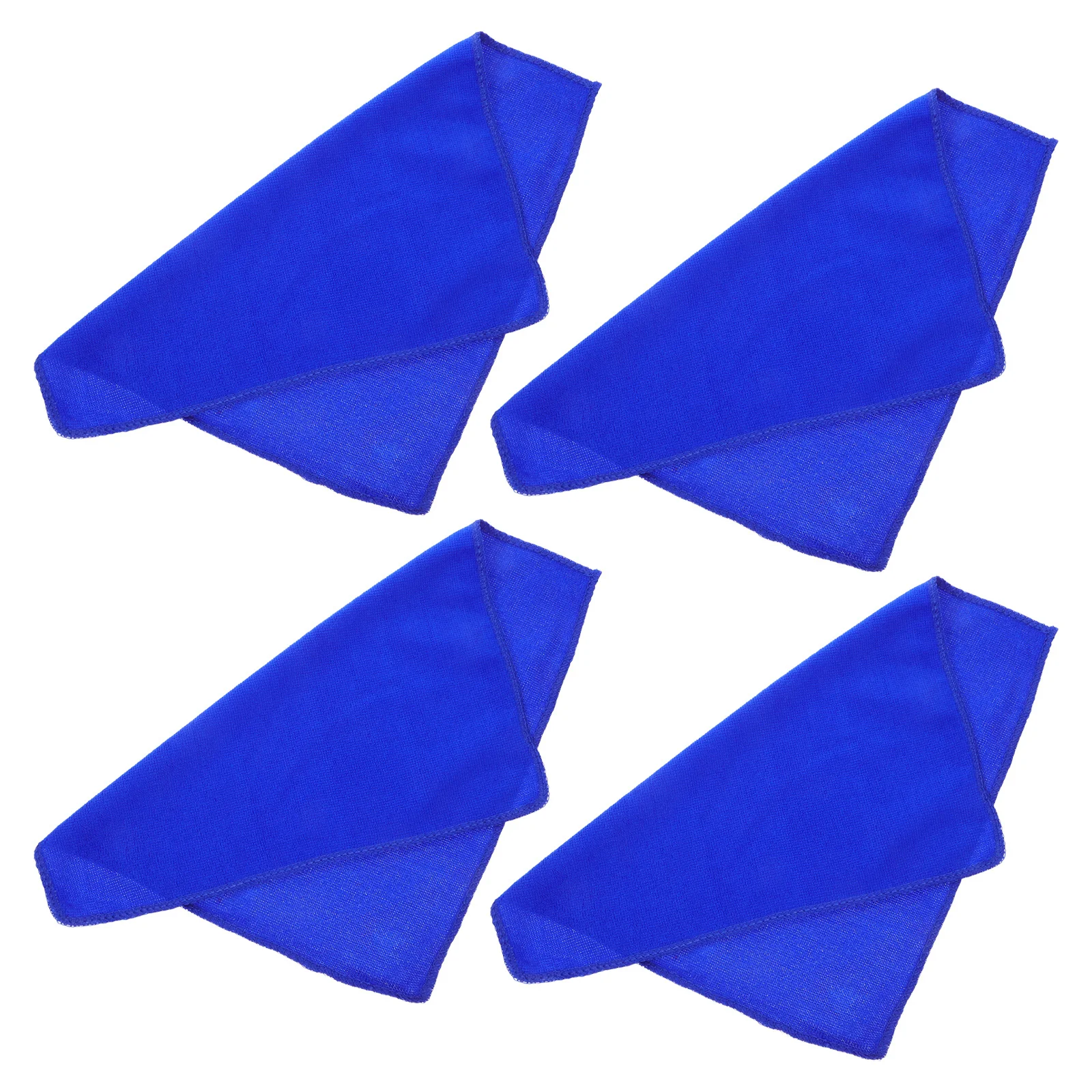 

4Pcs Absorbent Cloth Soft Durable Fiber Footprint Pattern Cleaning Cloth Painting Supplies Drawing Use Square Scarf