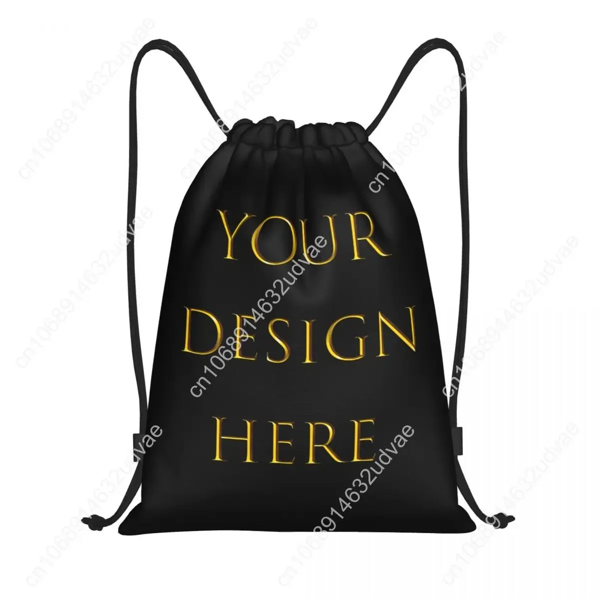 Customize Your Photo Logo Text Print Drawstring Backpack Gym Sport Backpack Laptop Your Design Here DIY Bag