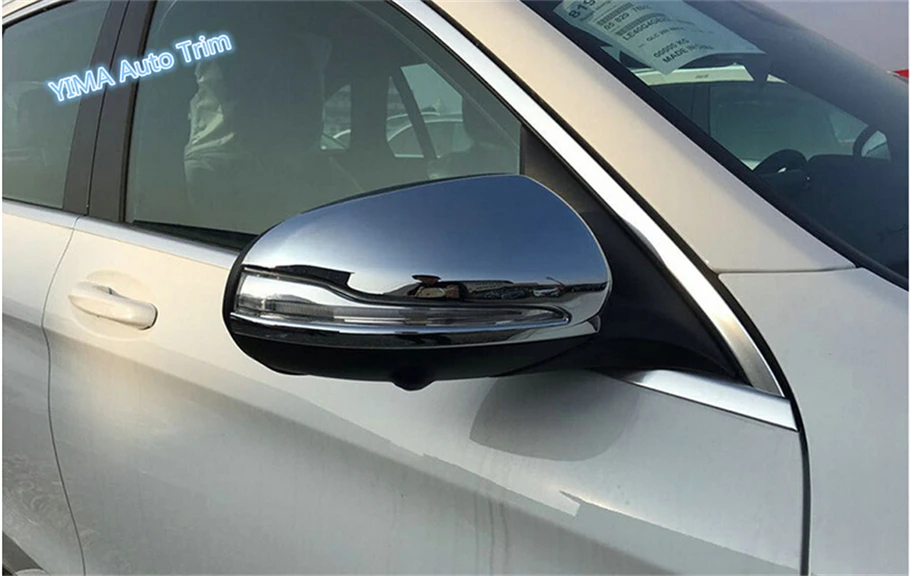 

Lapetus Chrome Side Door Mirrors Rearview Cap Cover Trim / Protection Kit Fit For Mercedes-Benz GLC X253 GLC300 2016 - 2019 ABS