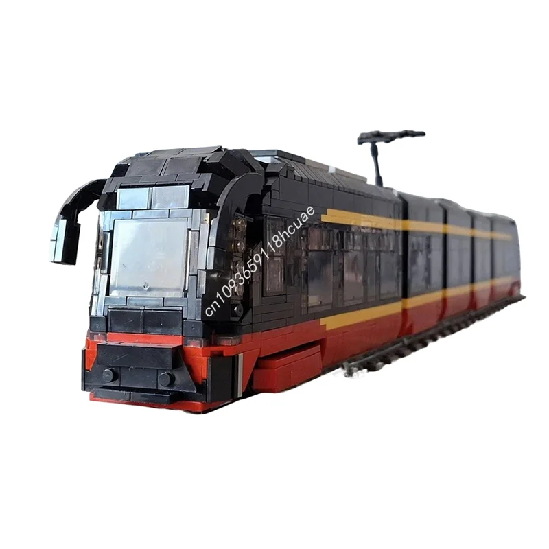 2556pcs MOC Creator Designer Sets Moderus Gamma LF AC Tram Motorized Model Building Blocks Construction Toy Christmas Gift