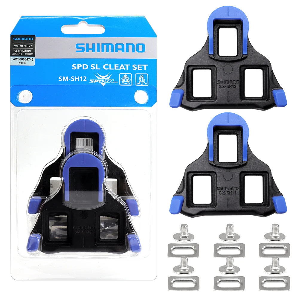 SHIMANO SPD-SL SM-SH11 SH10 SH12 Bicycle Pedal Cleat Self-locking Road Bike Pedal Cleats 0/2/6 Degree Original Bike Parts