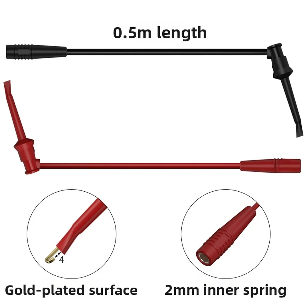 

Универсальный тестовый штекер-коннектор типа «банан» с сменными наконечниками 2 мм и 1 мм, 1 м, 1 кв. мм, для измерительных приборов и аксессуаров