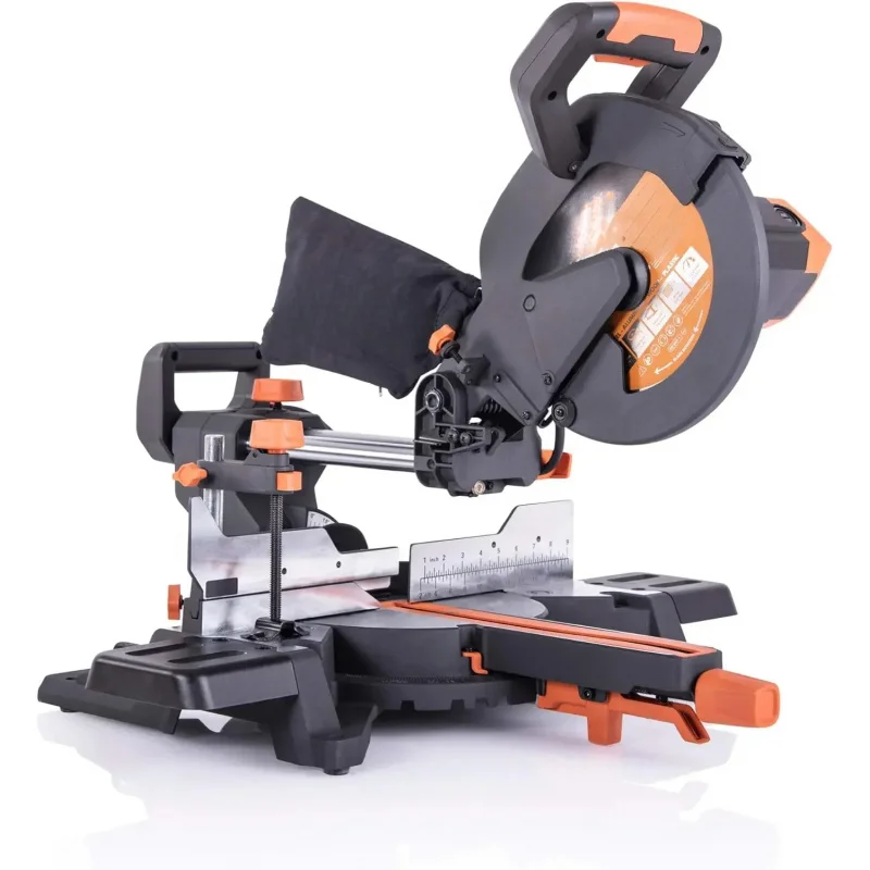 

RSMS+ -Inch Sliding Miter Saw Plus -Material Multi-Purpose Cutting Cuts Metal,Plastic,Wood & More,FAST SPING